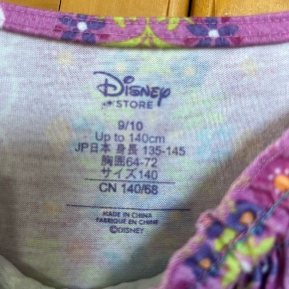 Disney store frozen summer nightgown size 9/10 Anna and Elsa sisters flowers - Picture 4 of 5